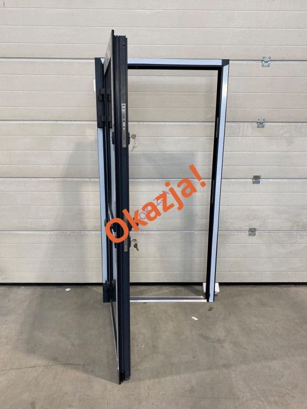 Drzwi aluminiowe, jednoskrzydłowe, ciepłe, do zastosowania jako zewnętrzne wejściowe DOOR Filipek sklep